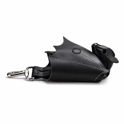 NightFold- Black Leather Bat Wallet